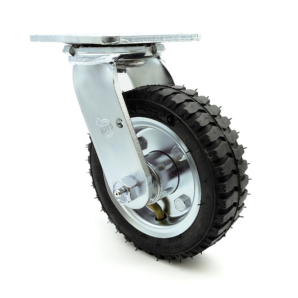 6 Inch Black Pneumatic Wheel Swivel Caster